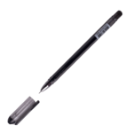 Ручка гелевая Buromax GOAL, 0.5 мм,прозр. трехгранный корпус, черные чернила (BM.8330-02)