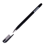 Ручка гелевая Buromax FOCUS, 0.5мм, непрозр. корпус с покрытием Rubber Touch, черные чернила (BM.8331-02)