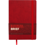 Блокнот деловой Buromax Brief, А5, 96 стр., красный, линия (BM.295204-05)