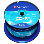 Диск CD-R Verbatim 700 Mb 52х 80 min Cake (50) Extra Protection (d.43351)