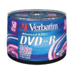 Диск DVD+R Verbatim, 4.7 Gb,16 х, Cake (50), 50 шт