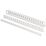 Пружини пластикові Fellowes, 28 мм, білі, 50 шт (f.53486)