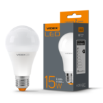 Лампа LED Videx А+ 15w E27 4100k 220v 1500 Lm (VL-A65e-15274)