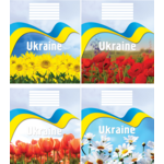 Зошит учнівський Мрії збуваються Україна, 12 л, лінія, (ТА5.1211.2061л)