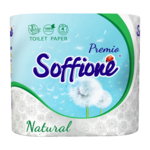 Туалетная бумага Soffione Natural 3 слоя 4 рулона Белая (тп.sfd.4б)