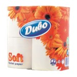 Туалетная бумага Диво Soft, 4 рул, на гильзе, 2 слоя, белый (тп.дв4б)
