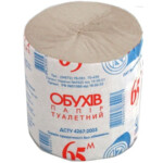 Туалетная бумага Обухов, 65 м, 1 рулон (тп.об65с)
