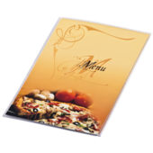 Папка Меню Panta Plast Pizza, А4, PVC, три стороны, прозрачная (0309-0046-99)