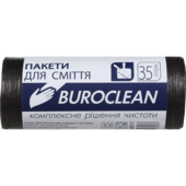 Пакети для сміття BuroClean Eco, чорні, 35 л, 30 шт (10200011)