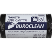 Пакети для сміття BuroClean Eco, чорні, 35 л, 50 шт (10200015)