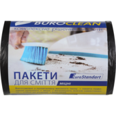 Пакети для сміття BuroClean Eurostandart, чорні, 35 л, 100 шт (10200022)