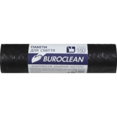 Пакети для сміття BuroClean Eco, чорні, 160 л, 10 шт (10200051)