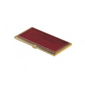 Футляр для визиток Bestar с металлической основой и декором из красного дерева (1327WDM)