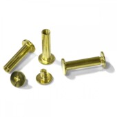 Болти для палітурки металеві Agent, 20 мм, золото, 100 шт (1402331)