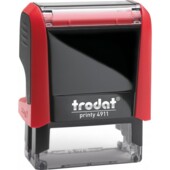 Оснаска для штампа Trodat Printy 4911 червона 38х14 мм