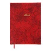 Ежедневник датированный 2024 Buromax BASE (Miradur) А5 L2U красный 336 с (BM.2108-05)
