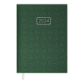 Ежедневник датированный 2024 Buromax VELVET А5 зеленый 336 с (BM.2163-04)
