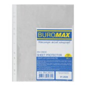 Файли для документів Buromax, А4 +, глянсовий, 30 мкн, 100 шт (BM.3800)