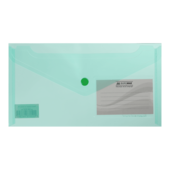 Папка-конверт на кнопці Buromax Travel, DL (240x130 мм), зелений (BM.3938-04)
