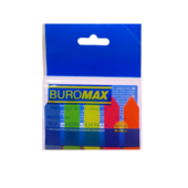 Закладки пластиковые с клейким слоем Buromax Neon 45x12мм 125 листов (BM.2308-98)