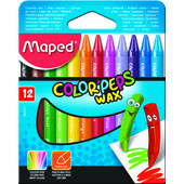 Мелки восковые Maped Color Peps Wax Crayons 12 цветов (MP.861011)