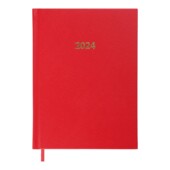 Ежедневник датированный 2024 Buromax STRONG А5 красный 336 с (BM.2129-05)