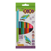 Карандаши цветные ZiBi Kids Line Double 24 цвета (ZB.2463)