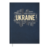 Щоденник недатований Buromax Ukraine А5 288 стор темно-синій (BM.2021-03)