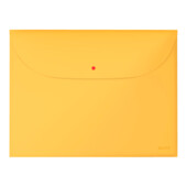 Папка-конверт Leitz Cosy А4 РР на 2 отделения на кнопке, желтая, уп/3шт (4709-00-19)
