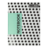 Записная книжка Buromax Insolito А5 96 л. в клетку твердая картонная обложка  бирюзовый (BM.24511102-06)