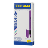 Ручка масляная Buromax SonataGrip, синяя (с рез. грипом) (BM.8355-01)