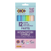 Карандаши цветные пастельные ZiBi Kids Line Pastel 12 шт. (ZB.2470)