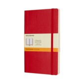 Блокнот CLASSIC мягкая обложка, Large, линия, 192 стр, scarlett red (1QP616F2)