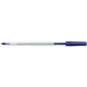 Ручка шариковая BiC Round Stic Eco с матовым прозрачным овальным корпусом Синяя (bc8932402)