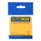 Блок бумаги для записей BUROMAX NEON оранжевый 100л (BM.2382-11)