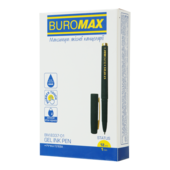 Ручка гелевая Buromax STATUS Rubber Touch синяя 1мм (BM.8337-01)