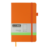 Книга записная ETALON 125*195 96л чистый блок искусственная кожа оранжевый (BM.291060-11)