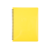 Зошит для записів Buromax Gloss А6 80 л. в клітинку з пластиковою обкладинкою Жовтий (BM.24652151-08)