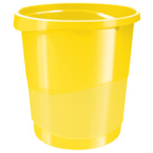 Корзина для бумаги Esselte Vivida 14 л пластиковая, желтая (623946)