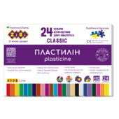 Пластилин ZiBi CLASSIC 24 цвета 480г (ZB.6236)