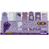 Закладки бумажные ZiBi Grape с клейким слоем 65x18 мм 140 л (ZB.15102)
