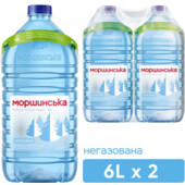 Вода негазування Моршинська 6л 2 шт (mh.00277)