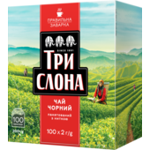 Чай чорний Три слони 100 пакетиків (ts.77545)