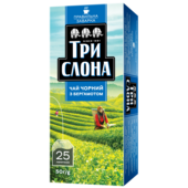 Чай чорний Три слони 25 пакетиків з бергамотом (ts.76906)