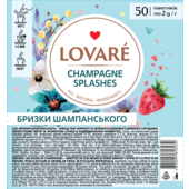 Чай бленд чорного та зеленого LOVARE Shampagne splashes 50 пакетиків (lv.16232)