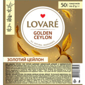Чай чорний LOVARE Golden Ceylon 50 пакетиків (lv.75435)