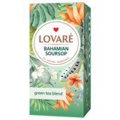 Чай зелений LOVARE Bahamian soursop 24 пакетики (lv.76012)