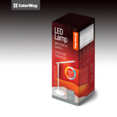 Настільна LED лампа ColorWay з вбудованим акумулятором (CW-DL02B-W)