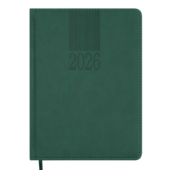 Ежедневник датированный 2026 CODE, A5, искусственная кожа/поролон, 336 с, зелёный (BM.2142-04)
