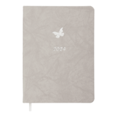 Ежедневник датированный 2024 Buromax DOLCE А5 серый 336 с (BM.2140-09)